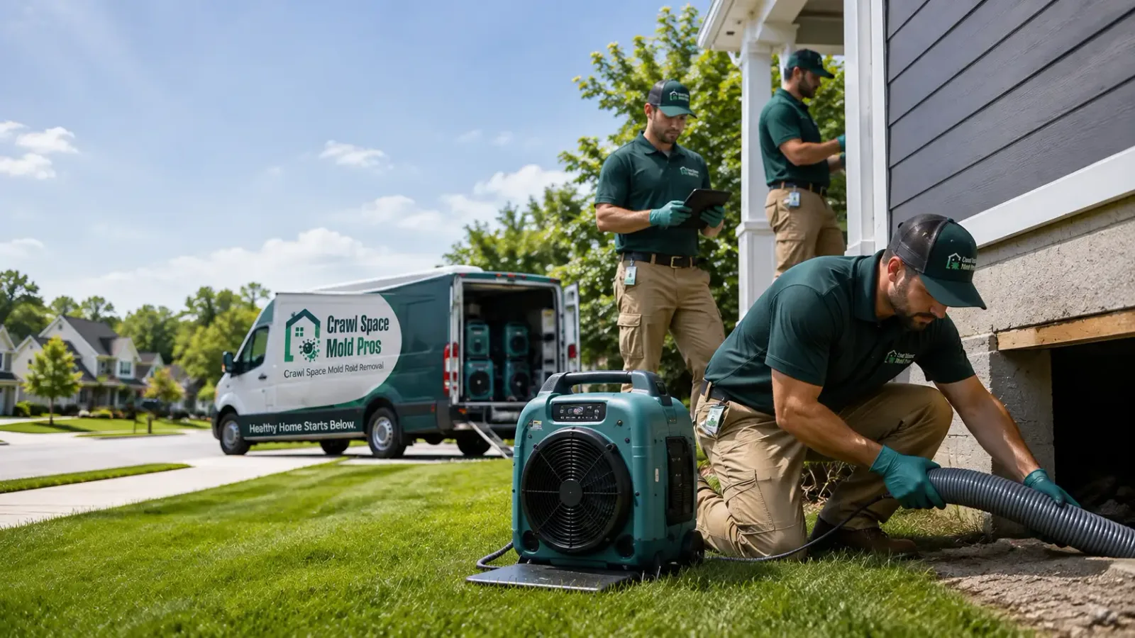 Crawl Space Mold Removal in Parker, ID